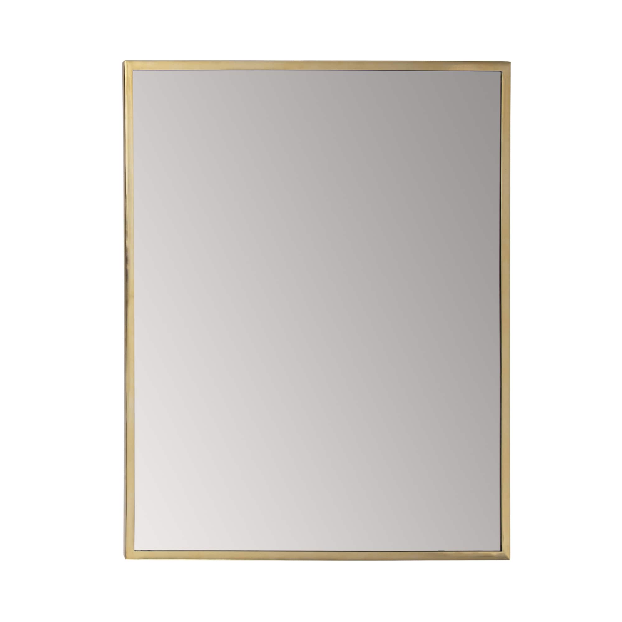 Habitat Laia 30" Golden Rectangular Wall Mirror